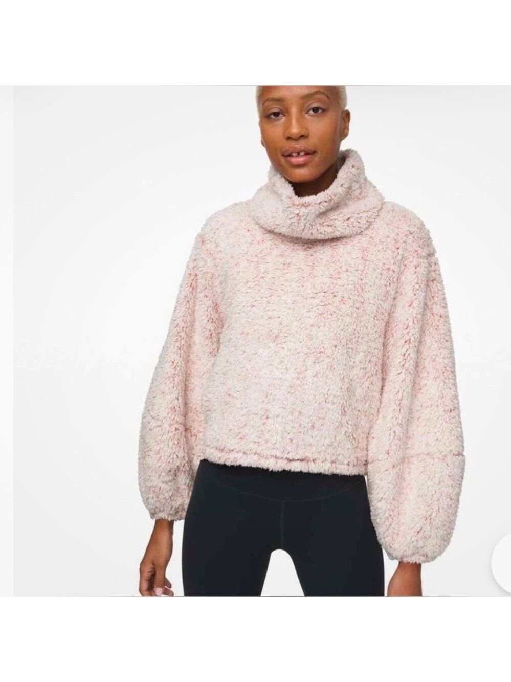 Lululemon Warmth Restore Sherpa Pullover Heathered Copper Clay Size M/L